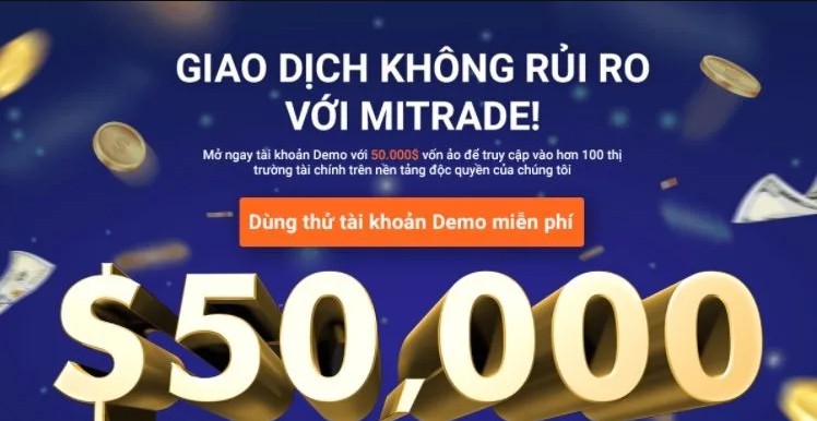 Giao diện ứng dụng Mitrade 2026